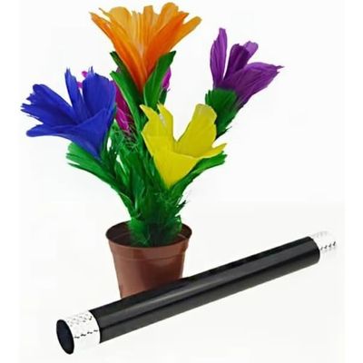 Appearing Flower in Pot from Wand/Stick to Flower (Large Size) Best for Stage Magic Tricks Illusion Props Comedy Mentalism