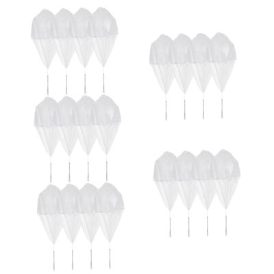 NAMOARLY 20pcs Parachute Toys for Boys and Girls Hand Throwing Flying Toys Strings Outdoor Plaything for Boy Girl