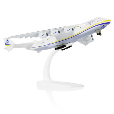 QIYUMOKE 1/400 AN-225 Diecast Cargo Plane Model with Stand