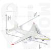 QIYUMOKE 1/400 AN-225 Diecast Cargo Plane Model with Stand view 2