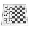 Checkers, Folding Checkers Outdoor Chess Set Portable Plastic International Checkers Folding Board Chess Game for Party Family Activities view 3
