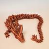 Crystal Dragon 3D-Printed, 3D Dragon,Flexible Articulated Dragon, 3D Printed Gift for Festival,Home Decoration, Executive Desk Decorations (Red Silk, 30 Inches) view 1