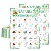 Nature Scavenger Hunt Card 5 x 7 inch Camping Scavenger Treasure Hunt Card Camping Road Trip Vehicle Birthday Outdoor Indoor Seek Activity for Adults view 1