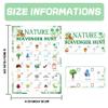 Nature Scavenger Hunt Card 5 x 7 inch Camping Scavenger Treasure Hunt Card Camping Road Trip Vehicle Birthday Outdoor Indoor Seek Activity for Adults view 2