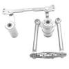 BeaxTurbo Racing Upgrade Parts CNC Aluminum 7075 Sarvo Steering Bell Crank Kit for Losi DBXL E2.0 1/5 (Silver) view 1