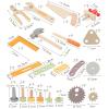 Kids Tool Bench Screw and Nut Assembly Toy Simulation Fine Motor Skill Construction Bench Toy Workbench Tool Playset for Kids view 2
