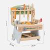 Kids Tool Bench Screw and Nut Assembly Toy Simulation Fine Motor Skill Construction Bench Toy Workbench Tool Playset for Kids view 3