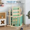 BlueWood 10-in-1 Pikler Triangle Set, Toddler Climbing Toys Indoor, Montessori Climber, Baby Jungle Gyms with Arch, Extra Rope Ladder & Footprint Balance Beam - Emerald Forest view 2
