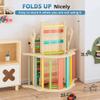 BlueWood 10-in-1 Pikler Triangle Set, Toddler Climbing Toys Indoor, Montessori Climber, Baby Jungle Gyms with Arch, Extra Rope Ladder & Footprint Balance Beam - Rose Garden view 2