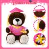 2 Sets Bear with Graduation Cap Toys Class of 2026 Graduation Plush Stuffed Teddy Bear Animal Dog Graduation Cap and Gown with Greeting Card and Bag for Graduation Day Gift(Pink Graduation Bear) view 4