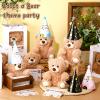 HyDren 12 Sets Adopt a Pet Party Favors Includes 10 Inch Mini Plush Stuffed Animals Set Birthday Hats Adoption Cards with Bags for Adopt a Pet Party Birthday Supplies Gifts Operation Christmas Bulk view 4