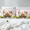 Cartoon Watermelon Toddler Duvet Cover 2 Pcs,Cute Gnome Green Leaves Pink Hearts Bedding Sets for Kids Boys Girls Teens,Yellow Lemon Watercolor Fruits Quilt Cover with 1 Pillowcase,No Comforter view 4