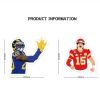 100PCS American Football Stickers for Rugby Team Fans,Vinyl Waterproof Stickers for Water Bottles Teens Boys Luggage Motorcycle Snowboard,Football Gift for Boys Girls Teens Adult view 3