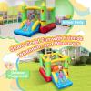 HONEY JOY Inflatable Bounce House, Smiley Theme Jump n Slide Bouncy House for Kids, Slides, Indoor Outdoor Bouncy Castle for Kids, Gift for Boys Girls(with 480w Blower) view 3