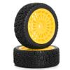 1/10 RC On-Road tires 68mm Rally Car Tire and Plastic Wheels 12mm Hex good drifting power for 1/10 RC On-Road Touring Drift Car HPI Kyosho FAZER MK2 HSP Tamiya XV01 TT01%t054+1 (Yellow) view 4