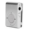 Portable Digital Music Media Player MiniMP3 BackClip Player with Earphone and USB Cable with Builtin Memory Expansion Supports to 8gb Slot Your on (Silver) view 4