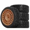 1/10 RC On-Road tires 68mm Rally Car Tire and Plastic Wheels 12mm Hex good drifting power for 1/10 RC On-Road Touring Drift Car HPI Kyosho FAZER MK2 HSP Tamiya XV01 TT01%t054+1 (Brown) view 1