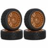 1/10 RC On-Road tires 68mm Rally Car Tire and Plastic Wheels 12mm Hex good drifting power for 1/10 RC On-Road Touring Drift Car HPI Kyosho FAZER MK2 HSP Tamiya XV01 TT01%t054+1 (Brown) view 2