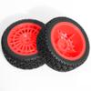 1/10 RC On-Road tires 68mm Rally Car Tire and Plastic Wheels 12mm Hex good drifting power for 1/10 RC On-Road Touring Drift Car HPI Kyosho FAZER MK2 HSP Tamiya XV01 TT01%t054+1 (Red) view 4