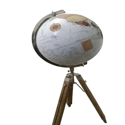 Education world Globe Modern Map Atlas Globe With Wooden Tripod Home Decor Gift