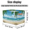 RPWOBBYQ Summer Beach Palm Trees Storage Boxes Theme Storage Nursery Baskets with Handle Closet Collapsible Organizer Shelf Bins for Book Cloth 15119.5 IN view 2