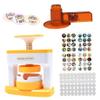 1 Set Badge Maker for Kids, DIY Round Button Maker with 48 Sticker and 48 Button Parts Cute Press Pin Maker Machine Gift for Girls Pin Maker Button Maker Pin Maker MachineBadge Maker view 4