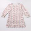100 Days of School Costume Old Lady Costume for Kids Girls Grandma Dress with Wigs Accessories 100 Year Old Costume Halloween Birthday Carnival Party Fancy Dress up White Pink-Floral 8-9 Years view 3