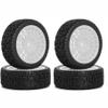 1/10 RC On-Road tires 68mm Rally Car Tire and Plastic Wheels 12mm Hex good drifting power for 1/10 RC On-Road Touring Drift Car HPI Kyosho FAZER MK2 HSP Tamiya XV01 TT01%t054+1 (White) view 2