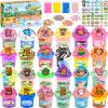 24 Pack Axolotl Butter Slime Kit, Highland Cattle Capibara Slime, Internet Popular Animal Slime Charms, Soft Slimes, Stress Relief Toys for Kids, Party Favors for Toddlers Teens Girls and Boys view 1