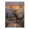 1000 Piece Adult Puzzle Sunset Mountain Peaks Elk Puzzle Educational Gift Room Decor Exercise Willpower view 1
