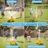 4-in-1 Turtle Water Sprinkler Toys for Kids - Summer Oudoor Toy with Baseball Ringtoss Tubes - Outside Yard Lawn Backyard Park Garden Pool Games for Age 3 4 5 6 7 8 Year Old Toddlers Boys Girls Gifts view 2