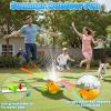 4-in-1 Turtle Water Sprinkler Toys for Kids - Summer Oudoor Toy with Baseball Ringtoss Tubes - Outside Yard Lawn Backyard Park Garden Pool Games for Age 3 4 5 6 7 8 Year Old Toddlers Boys Girls Gifts view 4