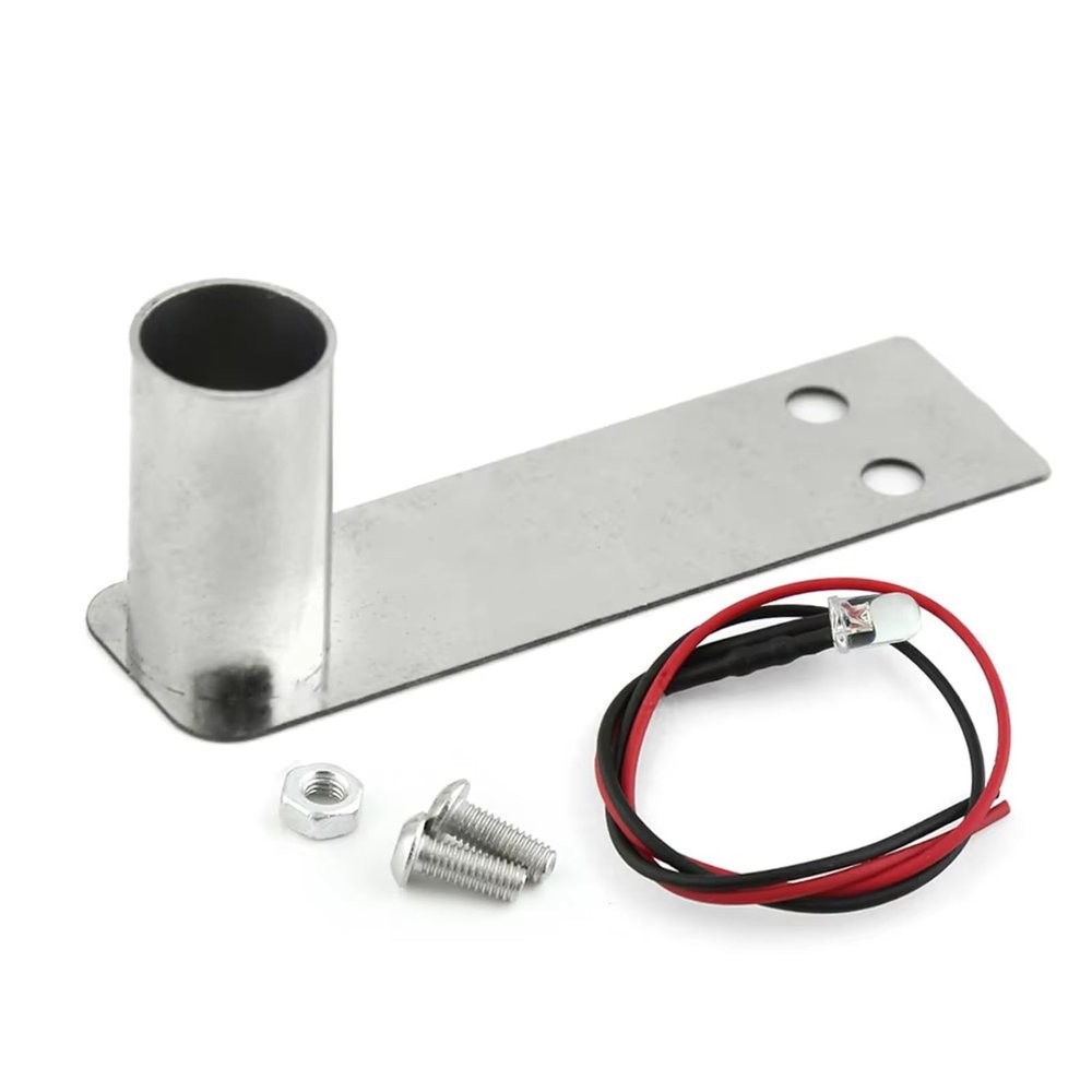 RC Car Accessories Compatible with Redcat for HPI for Tamiya for TT01 for Sakura 1/10 RC for Racing Drift Car Metal Exhaust Pipe Tail Throat with Light(A)