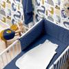 100% Cotton Gauze Baby Fitted Sheet - Soft, Breathable and Easy to Care (1, Blue, 60 x 120 cm) view 2