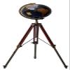 Black World Map Globe 18" Adjustable Floor Tripod Geographic Educational Globe view 1