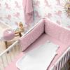 100% Cotton Gauze Baby Fitted Sheet - Soft, Breathable and Easy to Care (1, Pink, 60 x 120 cm) view 2