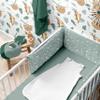 100% Cotton Gauze Baby Fitted Sheet - Soft, Breathable and Easy to Care (1, Green, 60 x 120 cm) view 2