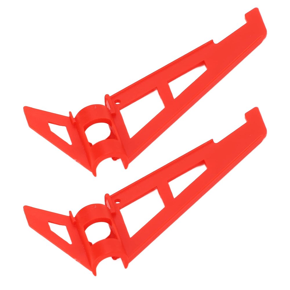 2Pcs RC Helicopter Tail Plastic Fine Details Remote Control Helicopter Tail Replacement for WLtoys K130 K200 Red
