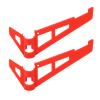 2Pcs RC Helicopter Tail Plastic Fine Details Remote Control Helicopter Tail Replacement for WLtoys K130 K200 Red view 4
