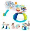 HONEY JOY Baby Activity Center, Discovery Activity Center and Table w/ 360 Walk-Around Seat, 3 Adjustable Heights, Music, Sounds & Developmental Toys, Activity Center for Babies 6-36 Months (White) view 1