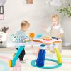 HONEY JOY Baby Activity Center, Discovery Activity Center and Table w/ 360 Walk-Around Seat, 3 Adjustable Heights, Music, Sounds & Developmental Toys, Activity Center for Babies 6-36 Months (White) view 2
