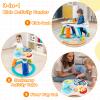 HONEY JOY Baby Activity Center, Discovery Activity Center and Table w/ 360 Walk-Around Seat, 3 Adjustable Heights, Music, Sounds & Developmental Toys, Activity Center for Babies 6-36 Months (White) view 3
