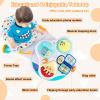 HONEY JOY Baby Activity Center, Discovery Activity Center and Table w/ 360 Walk-Around Seat, 3 Adjustable Heights, Music, Sounds & Developmental Toys, Activity Center for Babies 6-36 Months (White) view 4