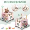 Gigglegems Wooden Baby Walker 4-in-1 with Push Walker Toys, Play Kitchen Accessories, Toddlers Montessori Sensory Toys, Walking Toys for Baby Girls Boys Learning to Walk view 2