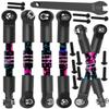 hopsupRC RC Adjustable Turnbuckles Camber Links Steering Links Upgrades Part for 1/8 Typhon 4WD 3S MEGA 550 BLX,1/10 Big Rock 4X4 V3 3S BLX RC Car,Tie Rod Set Link Linkage Rod Adjustable,Color(6PCS) view 1