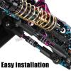 hopsupRC RC Adjustable Turnbuckles Camber Links Steering Links Upgrades Part for 1/8 Typhon 4WD 3S MEGA 550 BLX,1/10 Big Rock 4X4 V3 3S BLX RC Car,Tie Rod Set Link Linkage Rod Adjustable,Color(6PCS) view 3