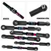 hopsupRC RC Adjustable Turnbuckles Camber Links Steering Links Upgrades Part for 1/8 Typhon 4WD 3S MEGA 550 BLX,1/10 Big Rock 4X4 V3 3S BLX RC Car,Tie Rod Set Link Linkage Rod Adjustable,Color(6PCS) view 4