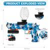 Electric Gel Ball Blaster Pistol for Teens  Automatic Orby Gel Gun with Laser Sight & Goggles, Top-Loading Design, Outdoor Backyard Team Games Toy, Gift for Ages 14+ (Desert Eagle Style, Blue) view 4