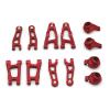 for SG 1603 SG-1604 1605 1606 1607 1608 RC 1/16 Metal Upgrade Parts for Remote Control Vehicle Swing arm Vulnerable Set Parts(Red) view 1