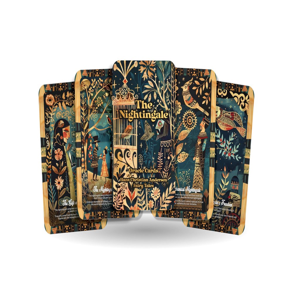Ibiza Tarot The Nightingale - 22 Oracle Cards - Awaken Beauty, Grace, and the Power of Song